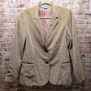 DC Collection VINTAGE Tan Corduroy Blazer Size 14